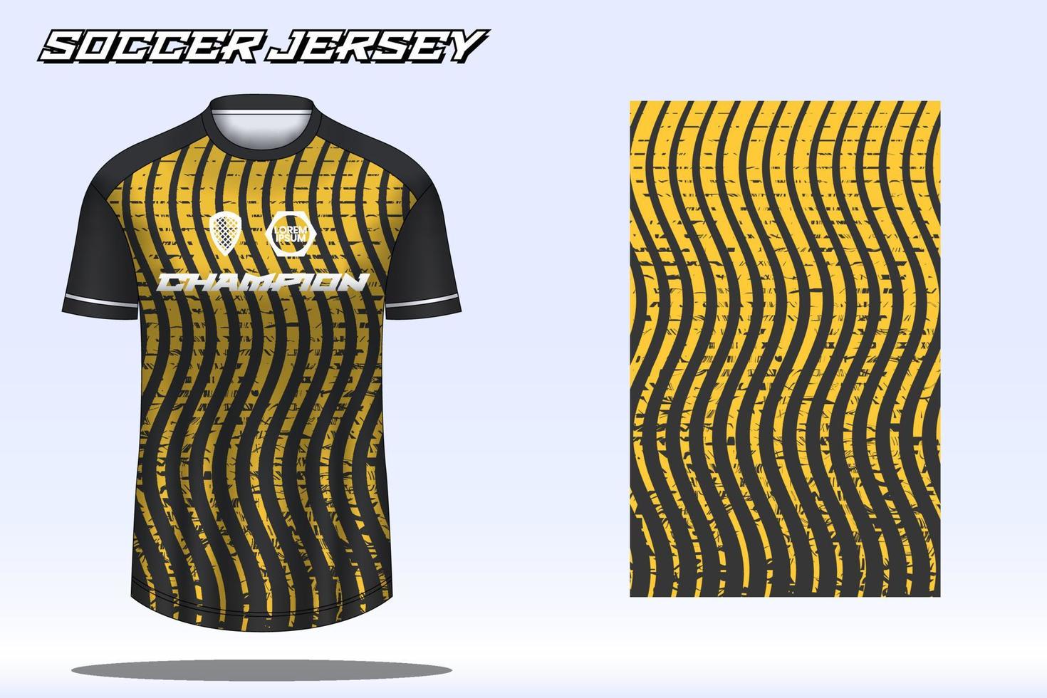 maqueta de diseño de camiseta deportiva de camiseta de fútbol para club de fútbol vector