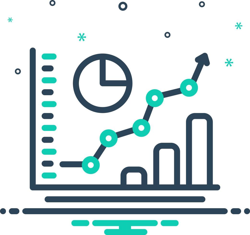 mix icon for forecasts vector