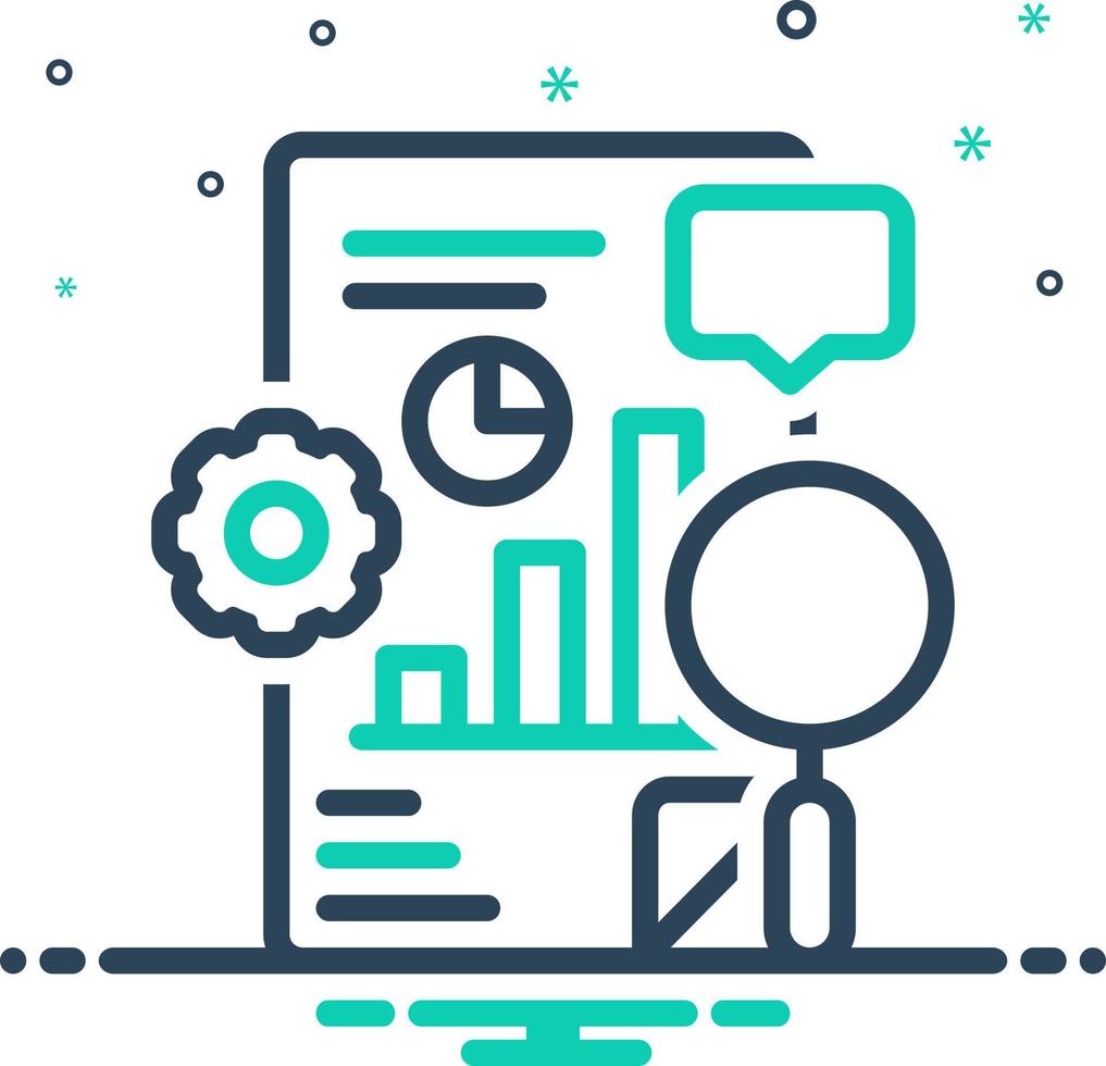 mix icon for quantitative vector