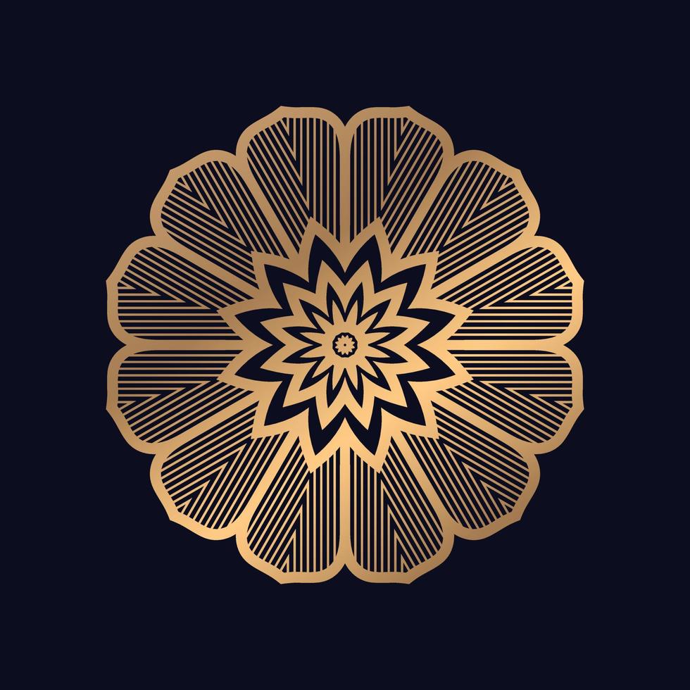 luxury Round mandala isolated background. Vector abstract mandala with floral patterns Yoga template