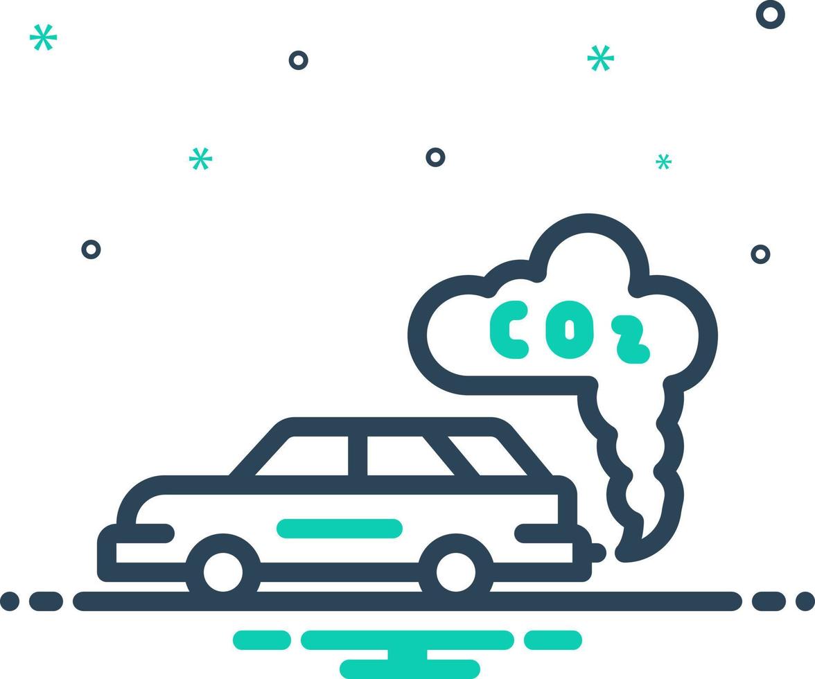 mix icon for emission vector