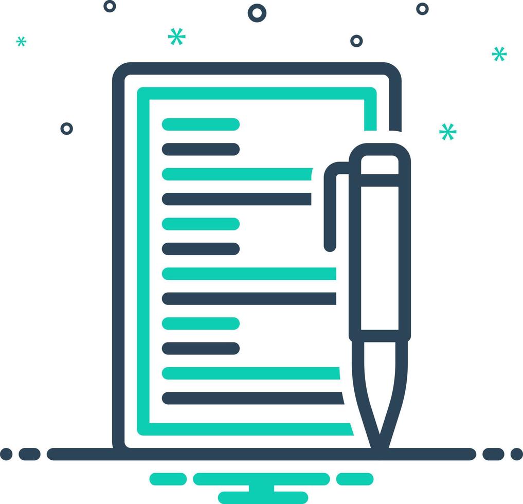 mix icon for briefing vector