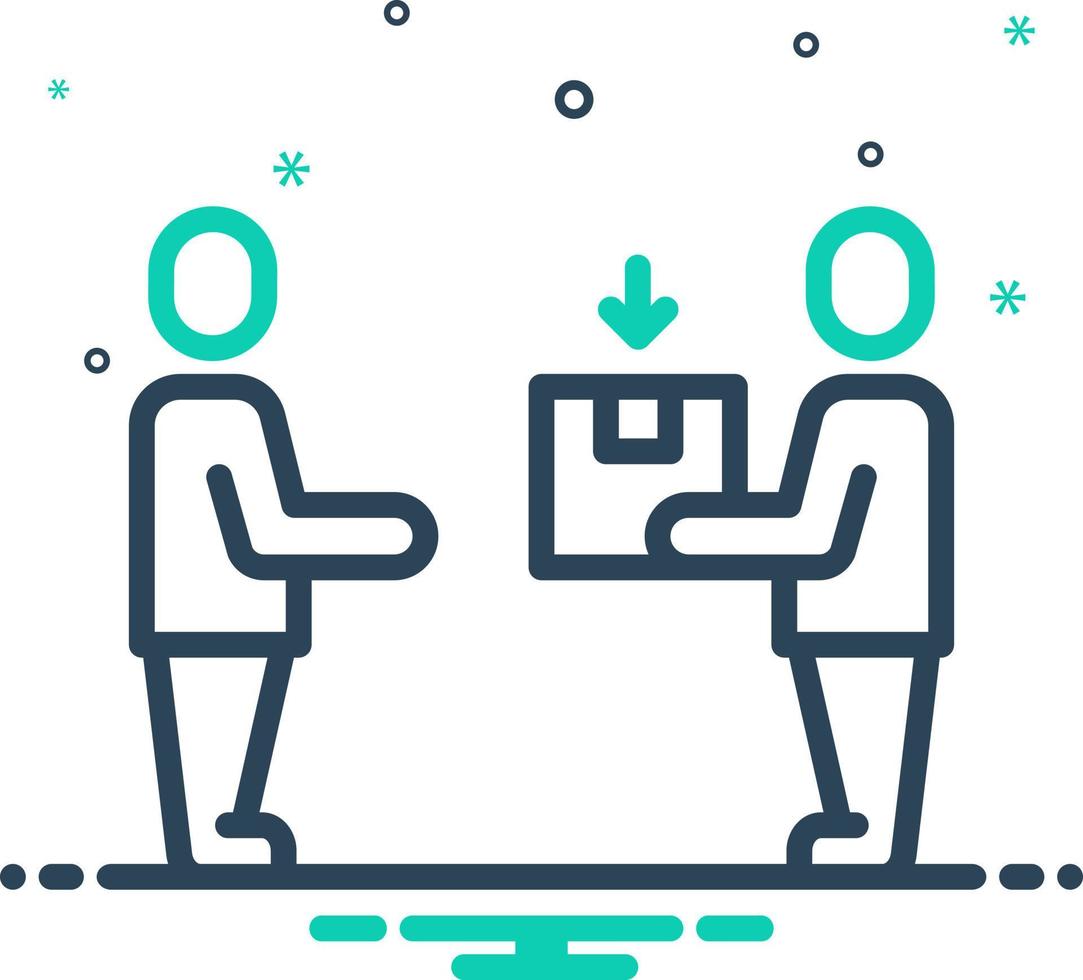 mix icon for recipient vector