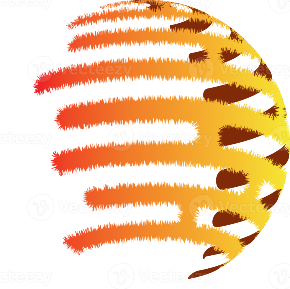 illustratie grafisch van helling abstract wereldbol pluizig icoon png