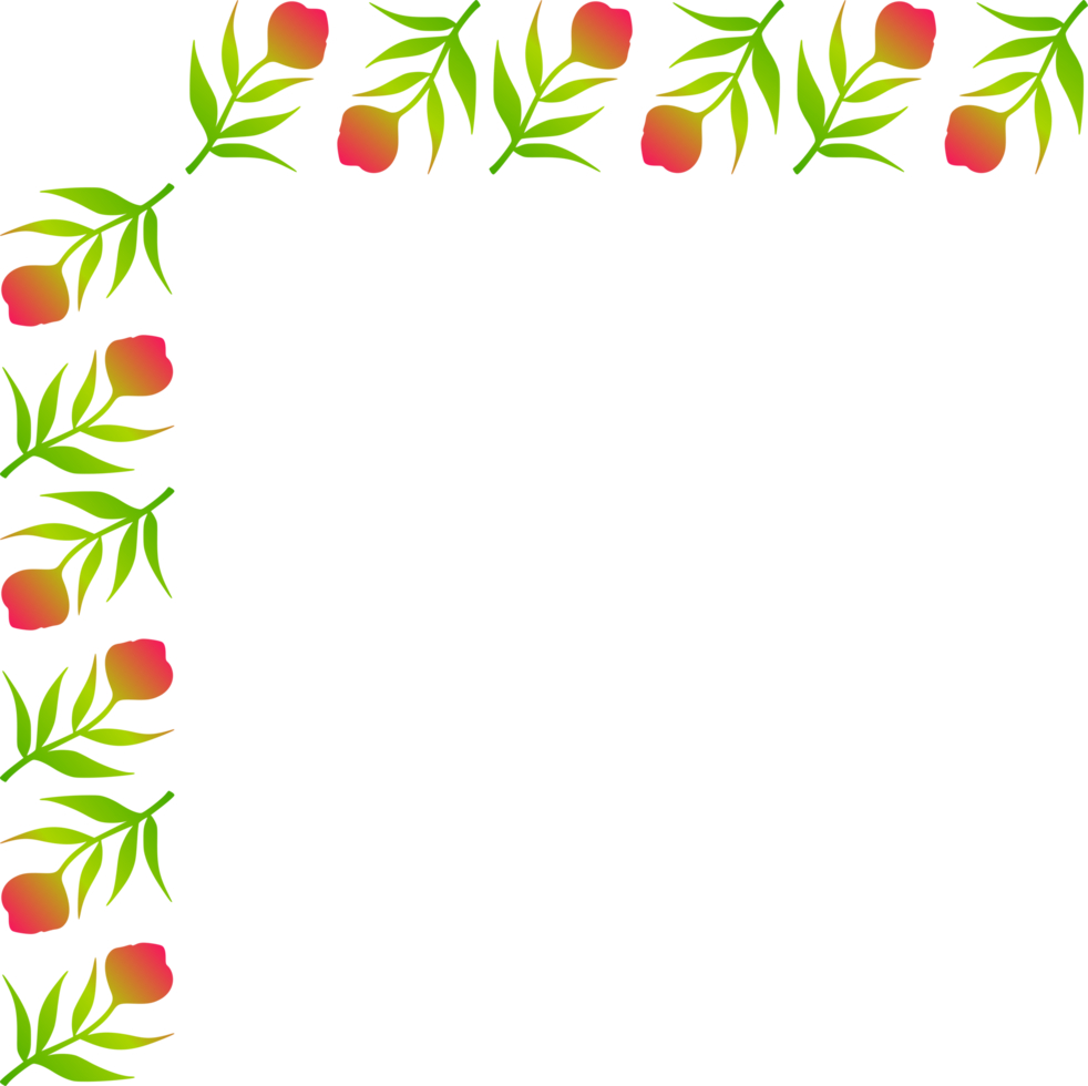 decorative leaf corner frame. png