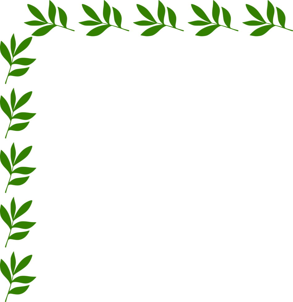 decorative leaf corner frame. png