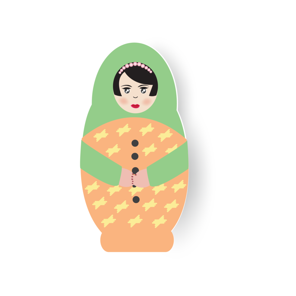 Matryoshka doll for decorative. png