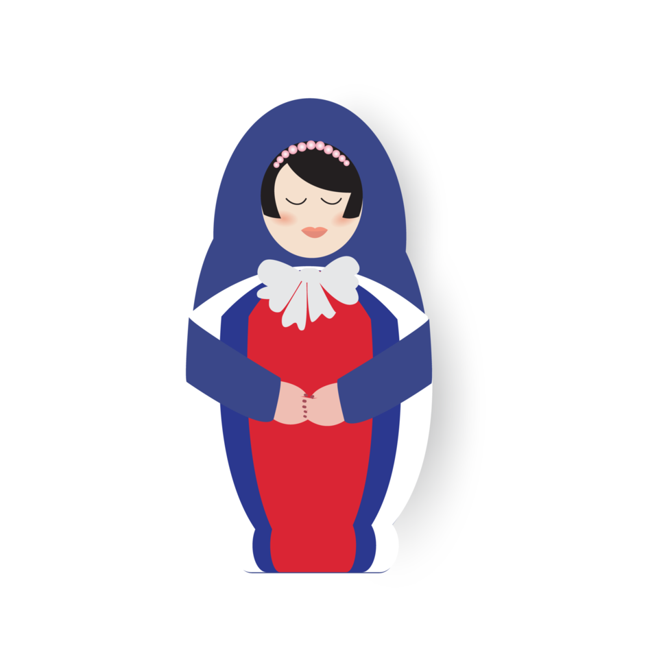 matrioska muñeca para decorativo. png