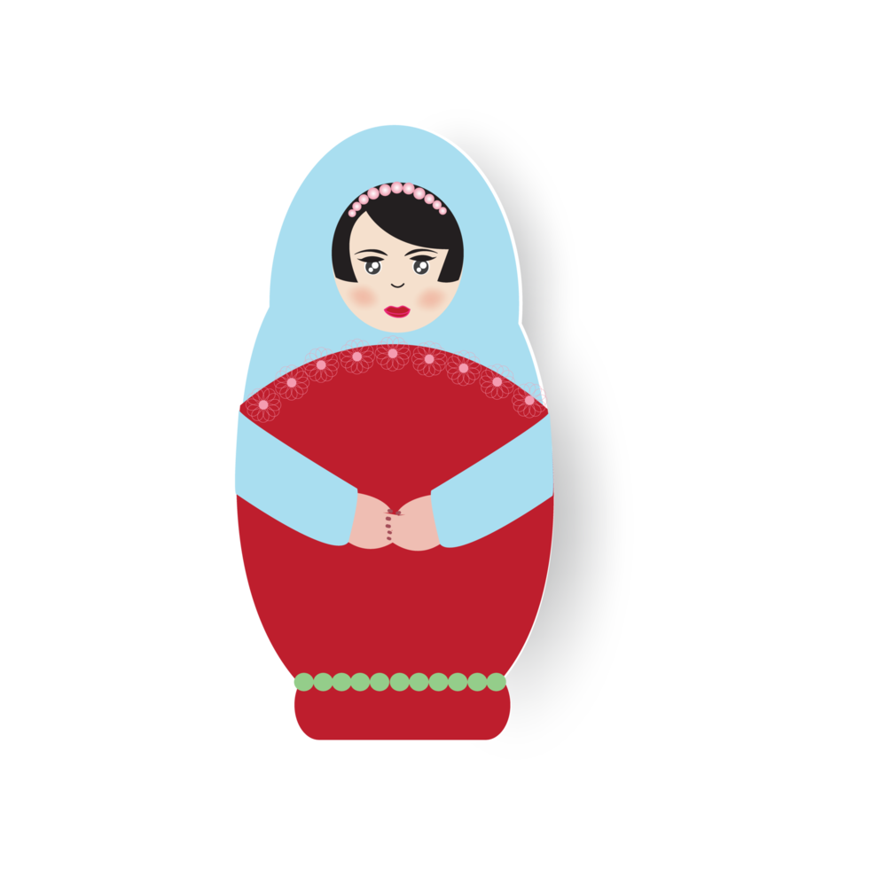 matryoshka boneca para decorativo. png