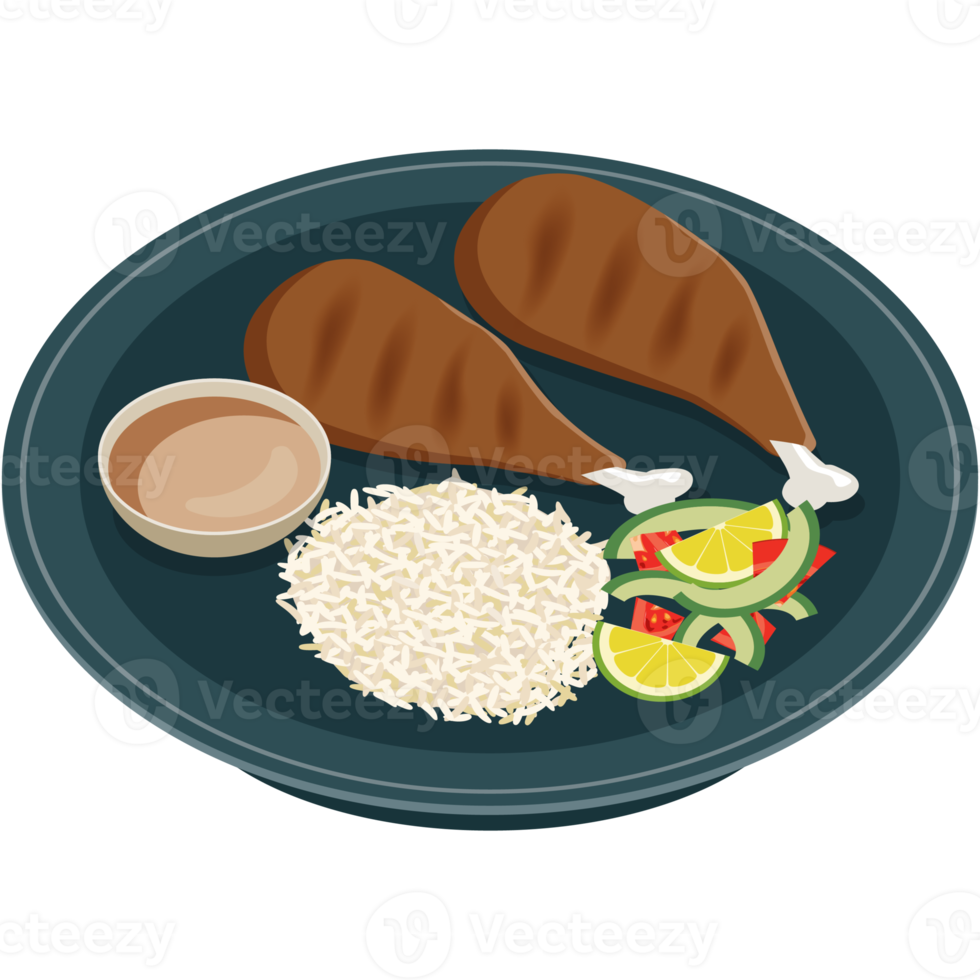 zesty chicken halal food menu png