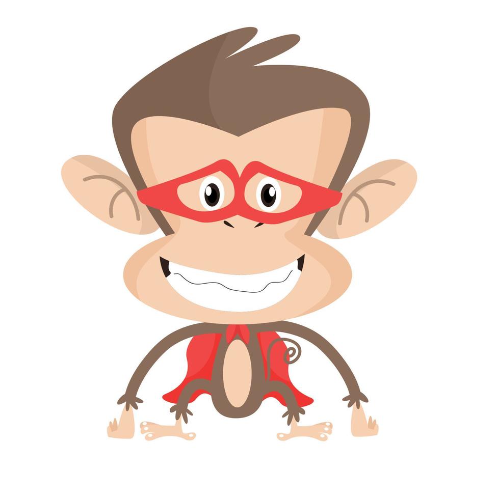 Happy Hooligan Co Logo Featuring a Cute and Adorable Monkey Vector