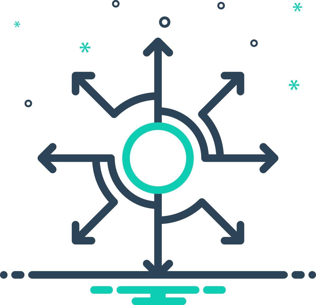 mix icon for expand vector