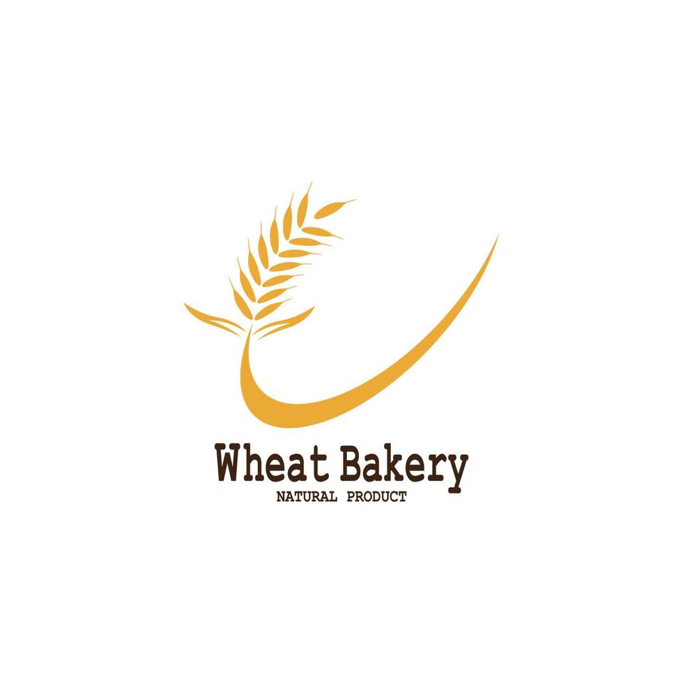 Wheat logo vector icon illustration