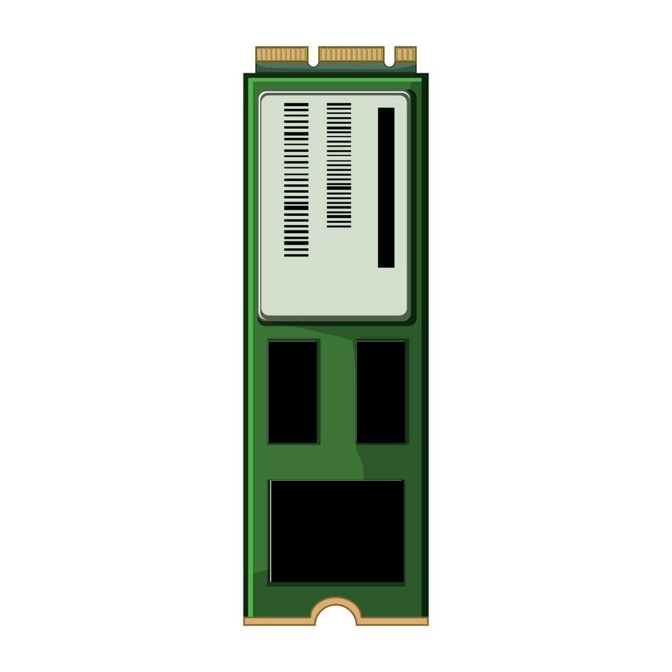 drive ssd storage cartoon vector illustration