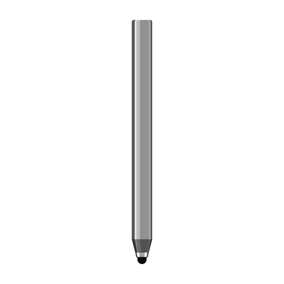 tablet stylus pen cartoon vector illustration