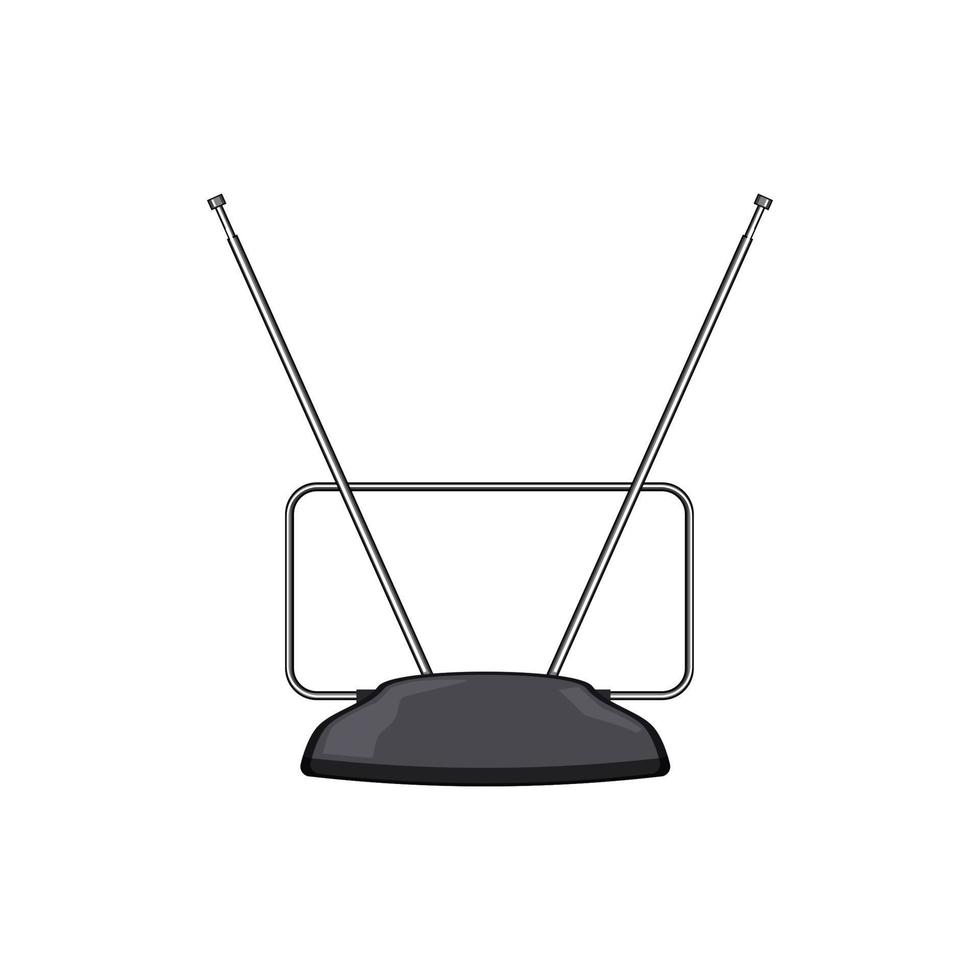 television tv antenna cartoon vector illustration