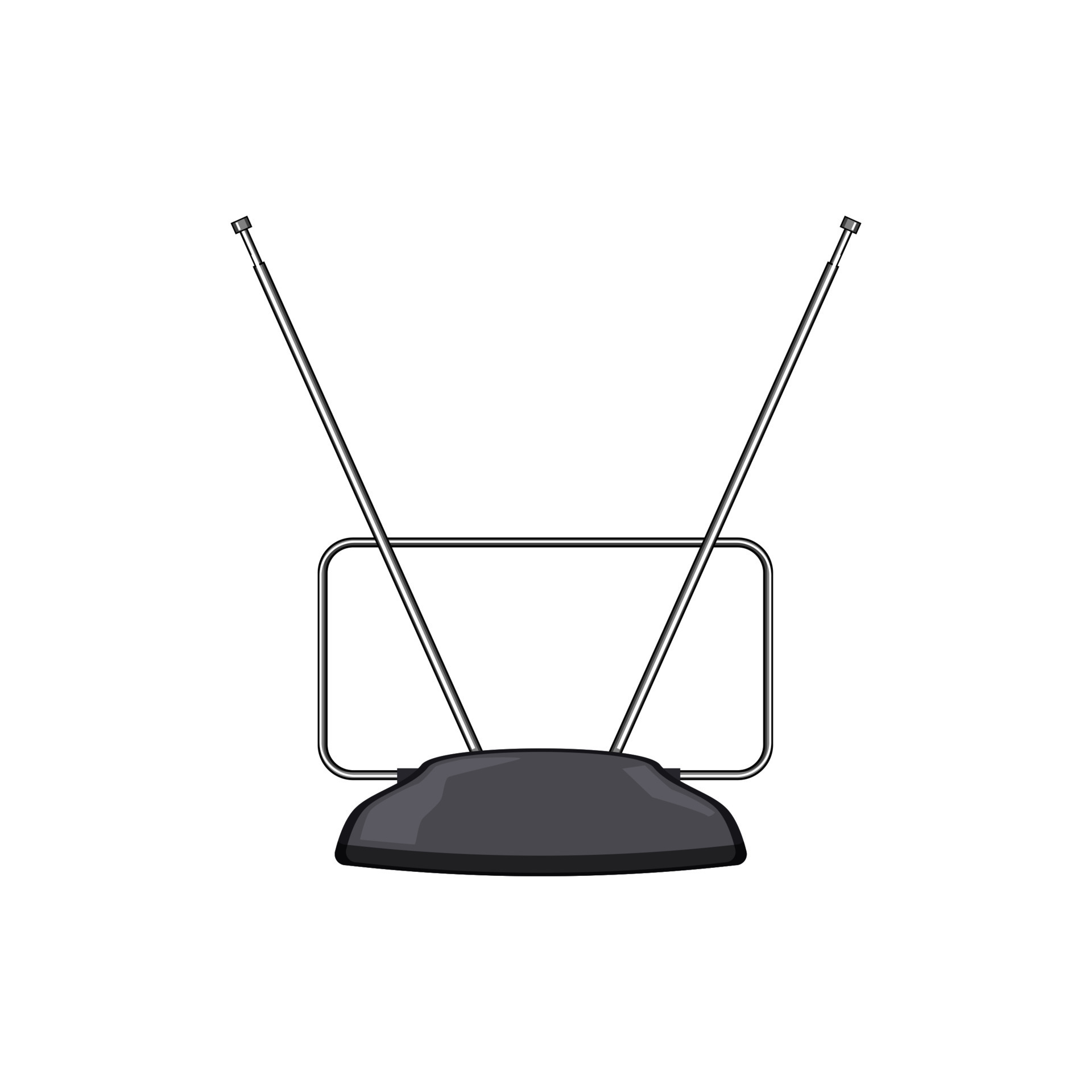 television tv antenna cartoon vector illustration 22610194 Vector Art