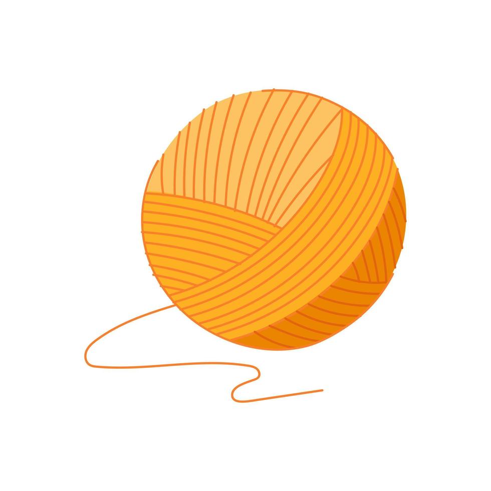 Knit Ball Icon. Yellow Wool Cartoon Yarn Graphic by smartstartstocker ·  Creative Fabrica
