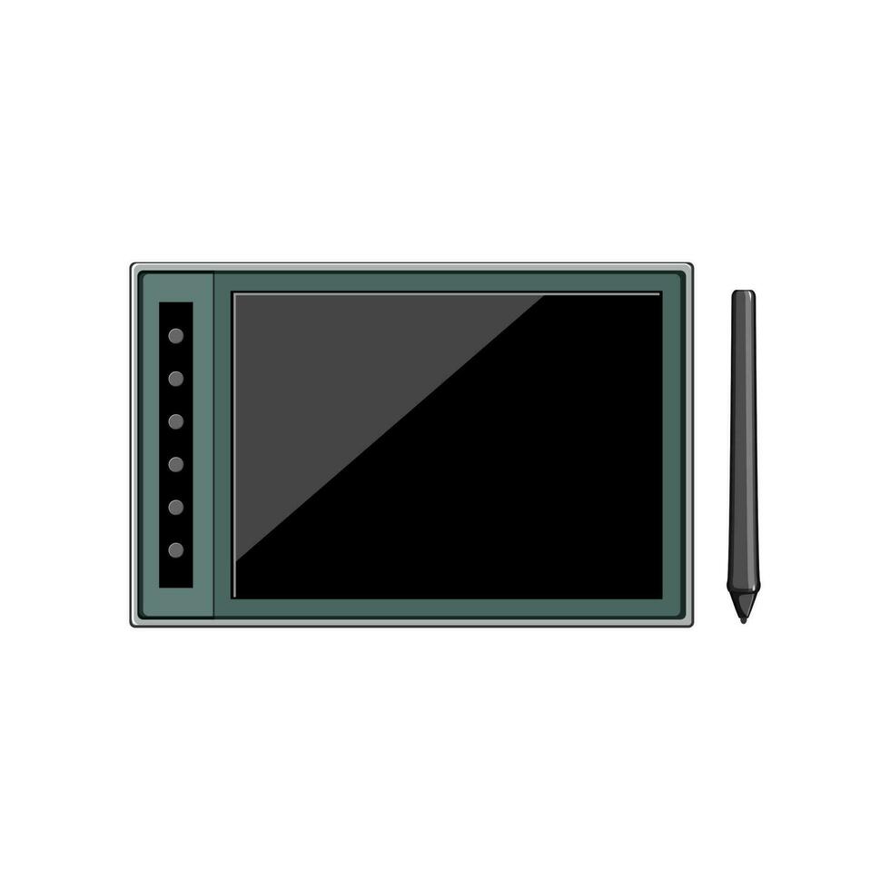 blank pen display cartoon vector illustration