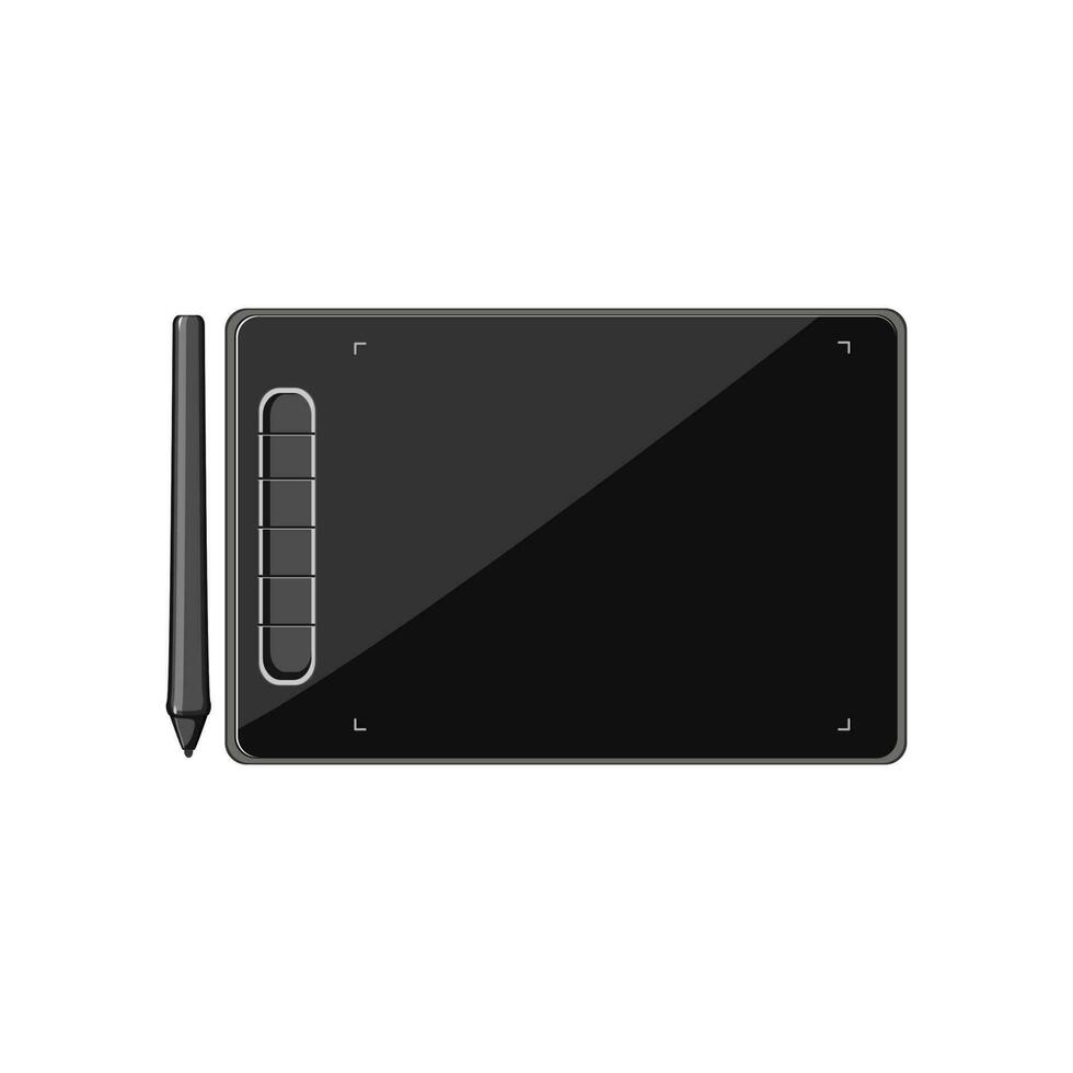 device pen display cartoon vector illustration