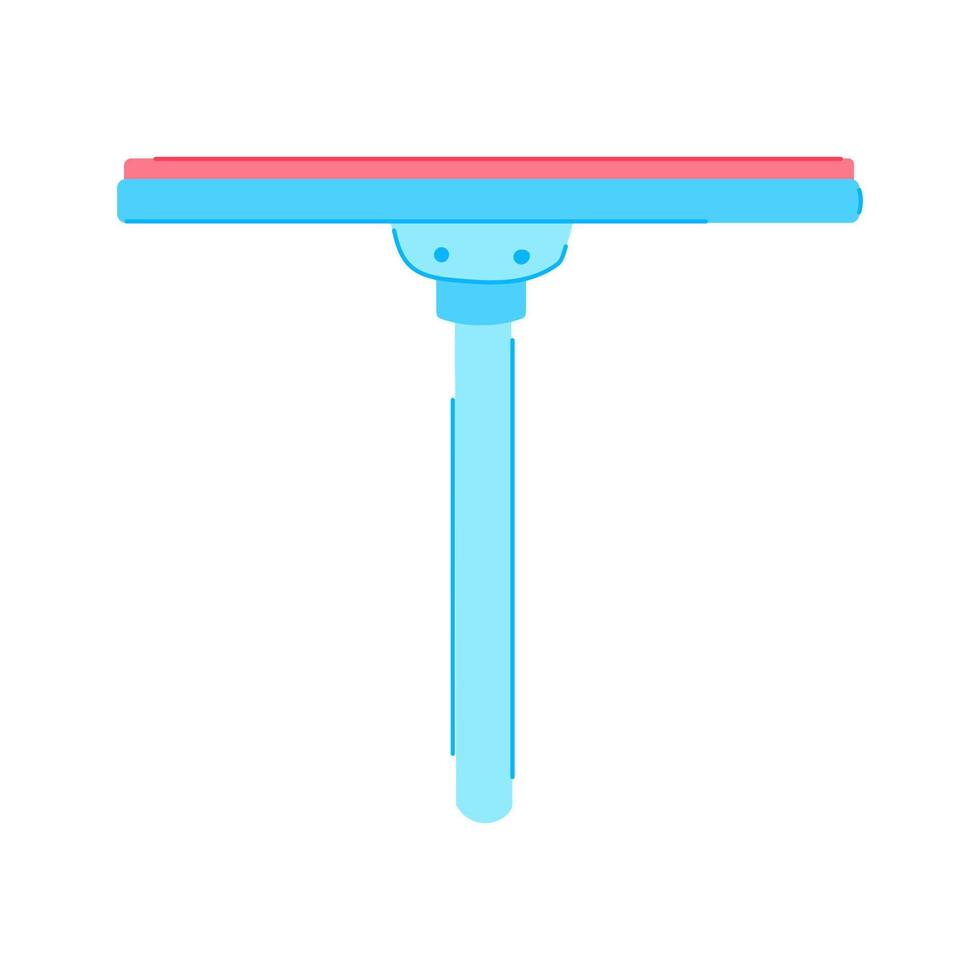 clean squeegee glass cartoon vector illustration