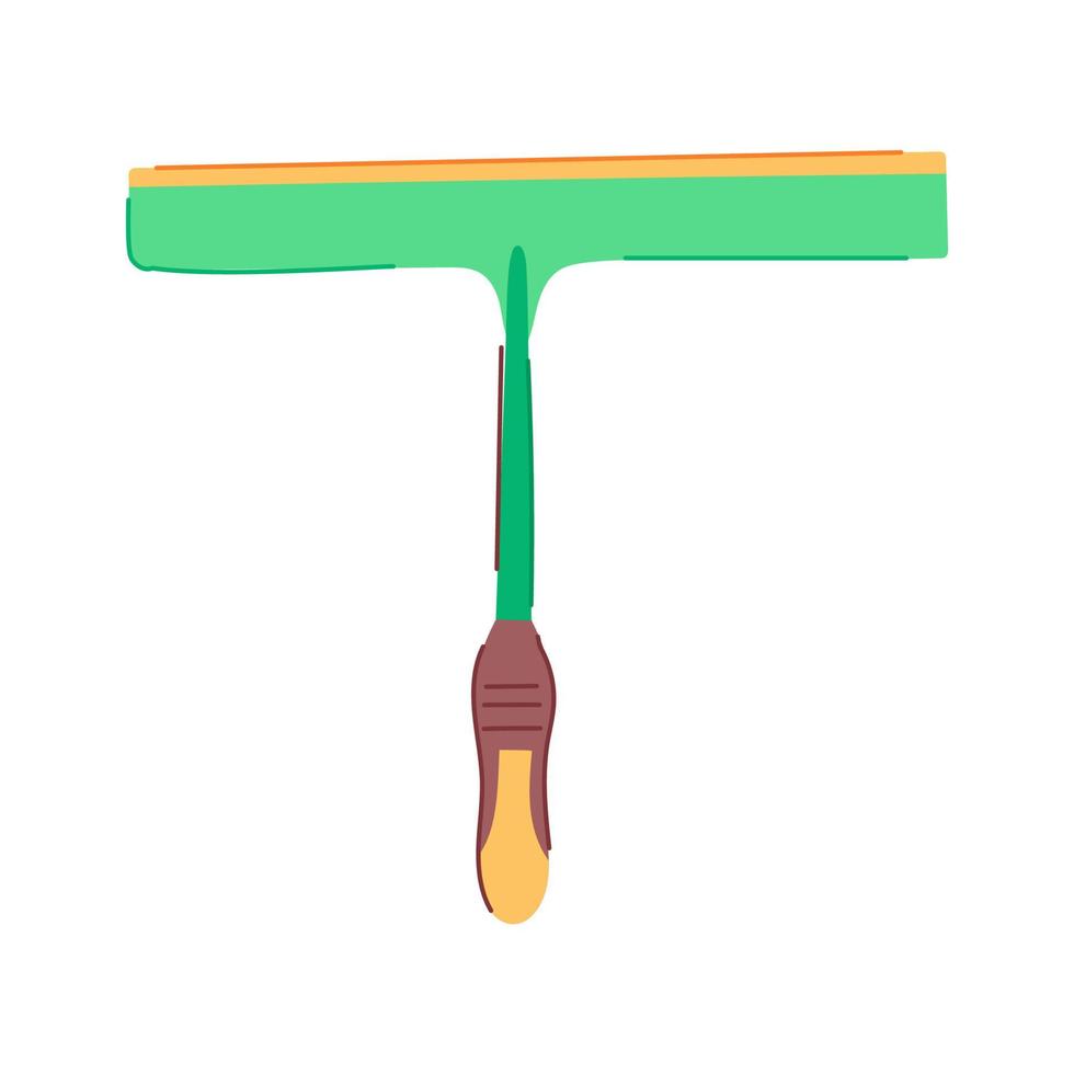 washer squeegee glass cartoon vector illustration