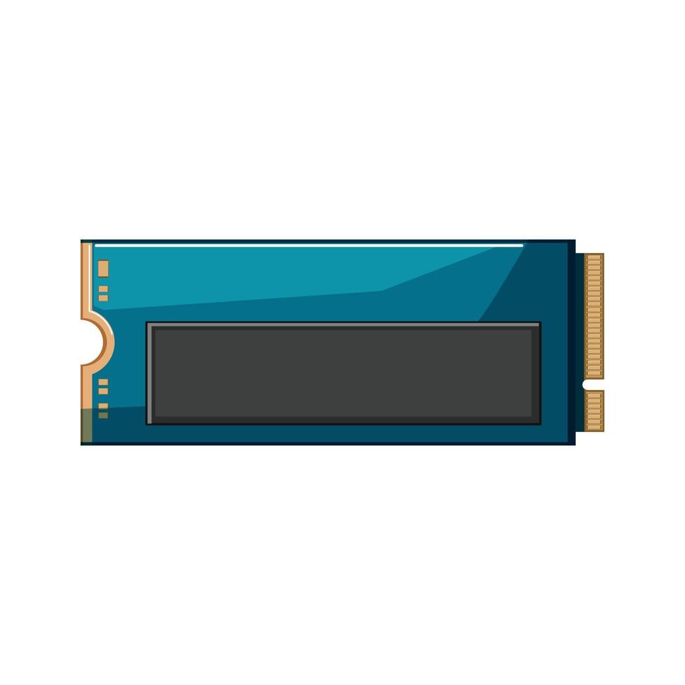 technology ssd storage cartoon vector illustration