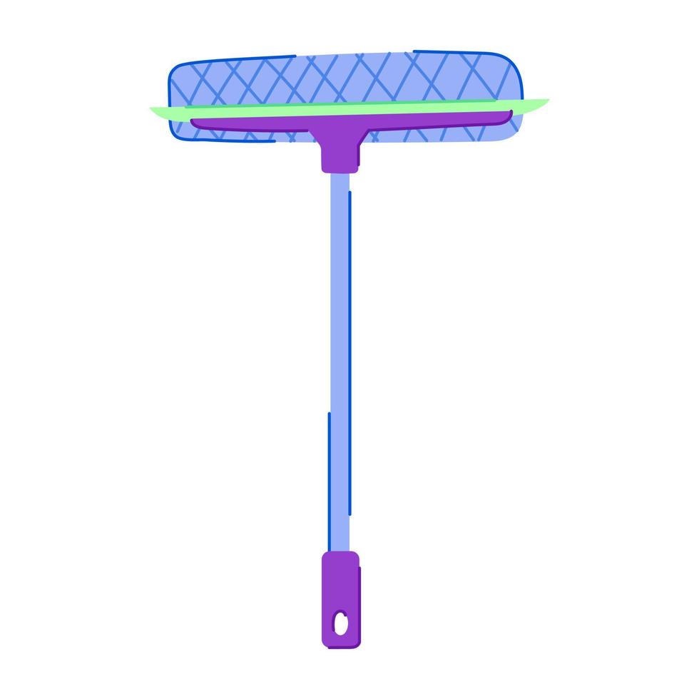 home squeegee glass cartoon vector illustration