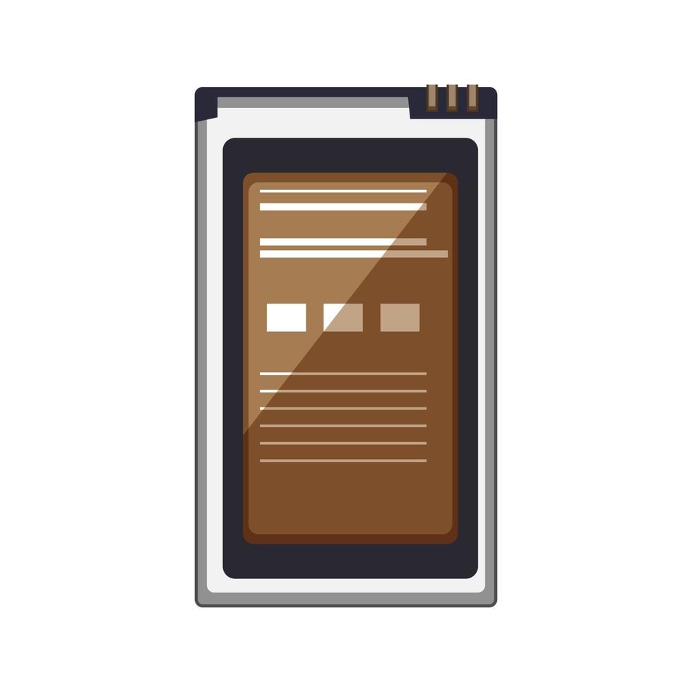 smrecharge mobile phone battery cartoon vector illustration