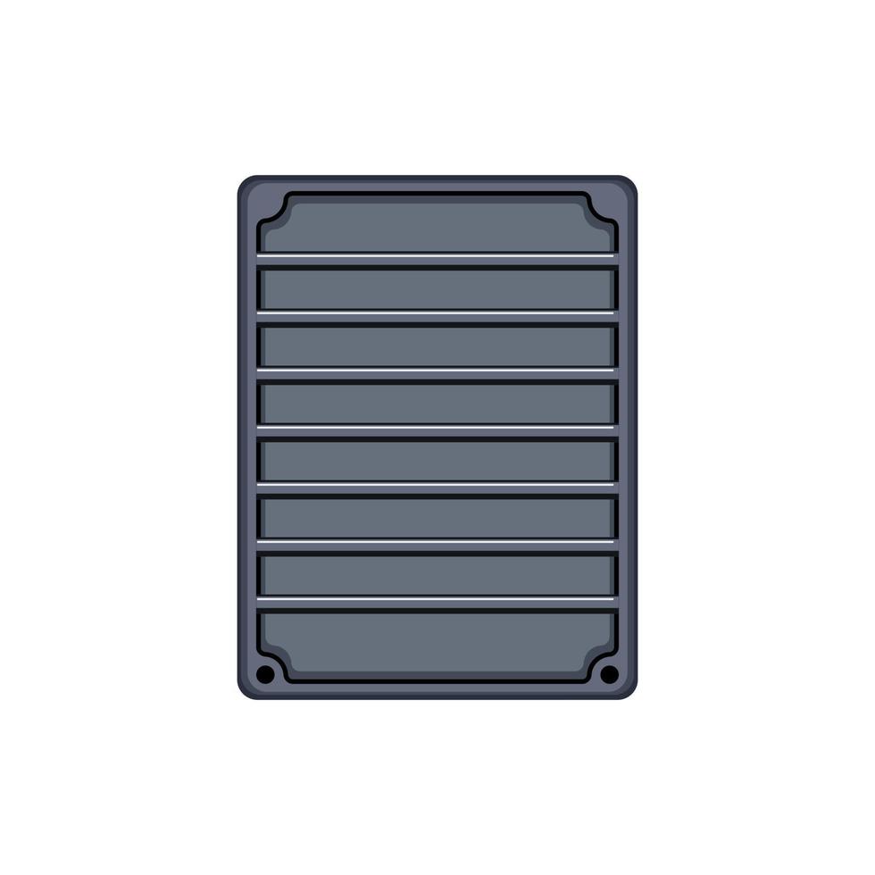 recovery hard drive cartoon vector illustration