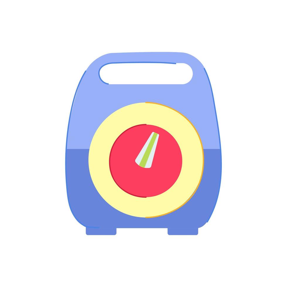 food kitchen timer cartoon vector illustration