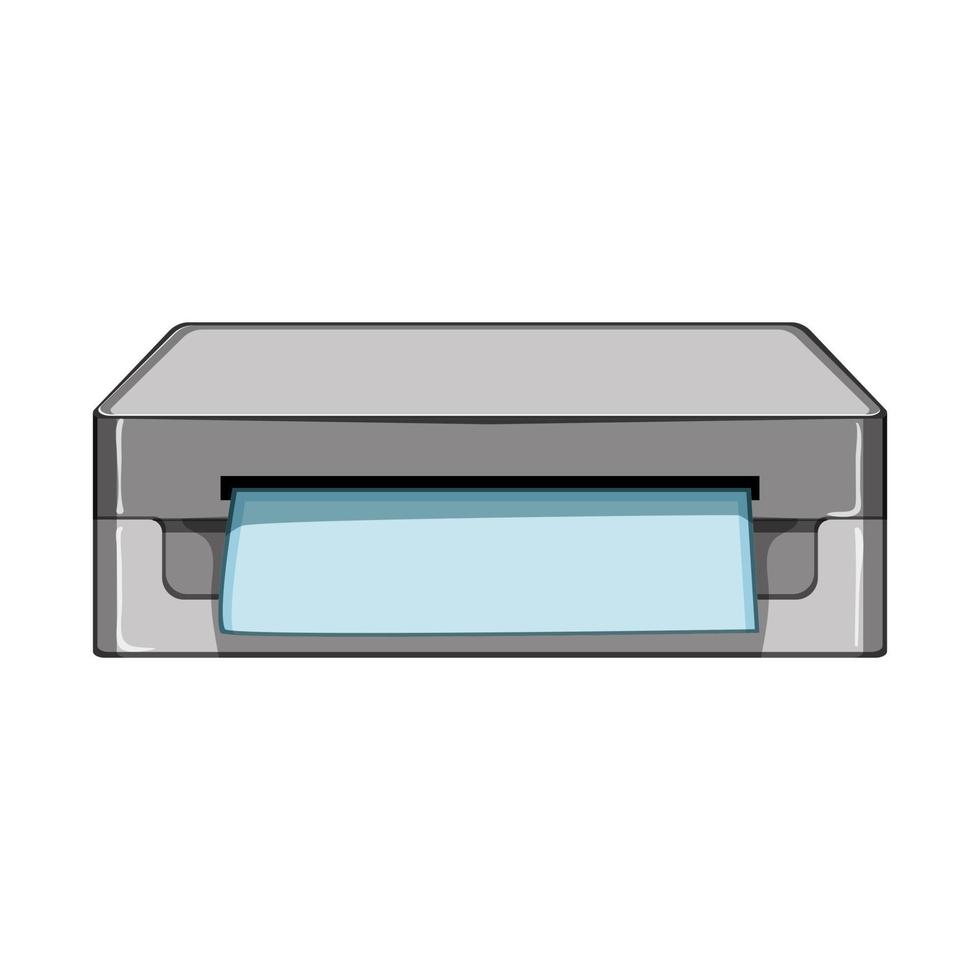 papel etiqueta impresora dibujos animados vector ilustración
