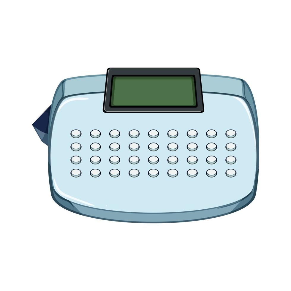 industry label printer cartoon vector illustration