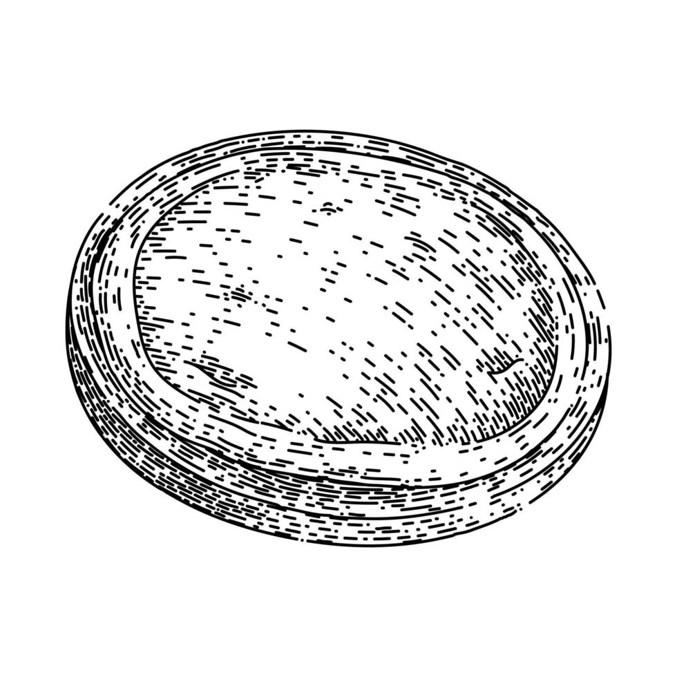 dough pizza sketch hand drawn vector