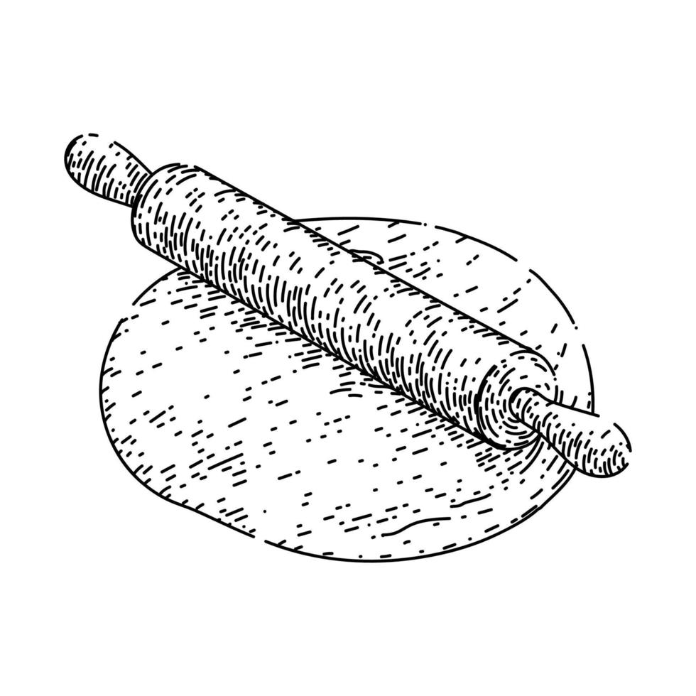 dough flour sketch hand drawn vector