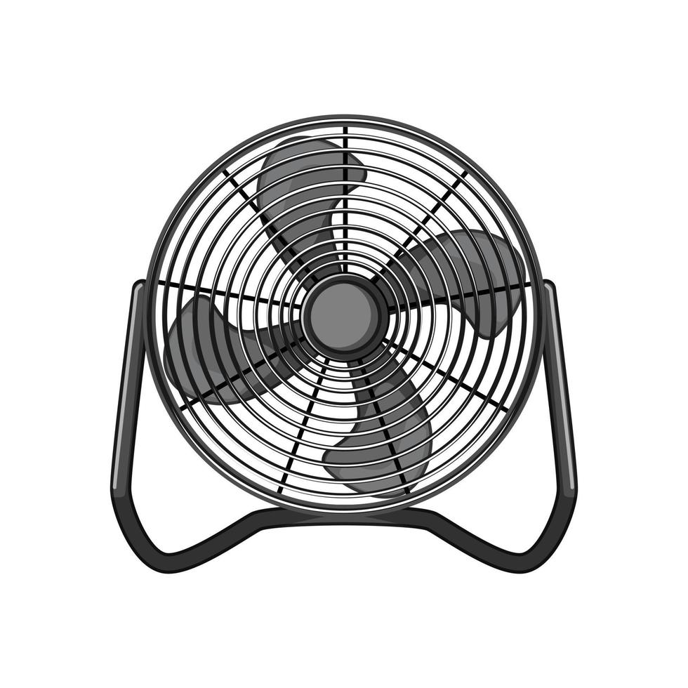 ventilation electric fan cartoon vector illustration