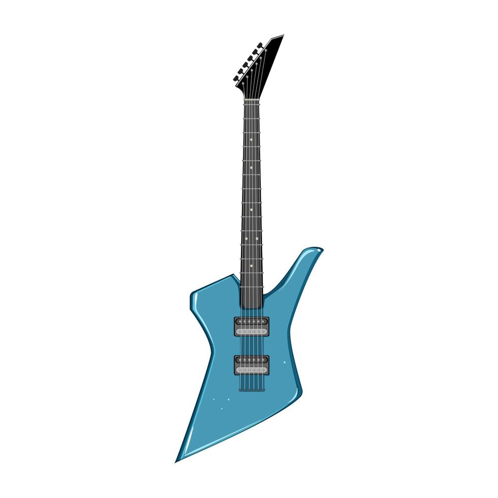 classic electric guitar cartoon vector illustration