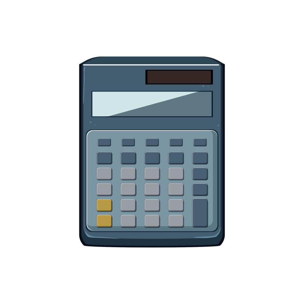 financiero calculadora dispositivo dibujos animados vector ilustración