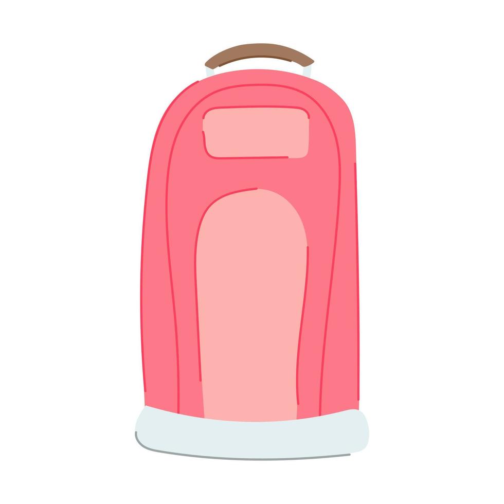 journey backpack camp cartoon vector illustration