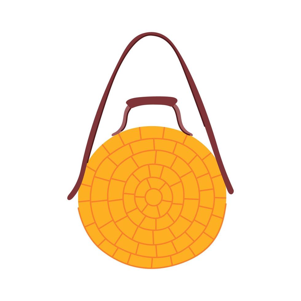 woman beach bag cartoon vector illustration