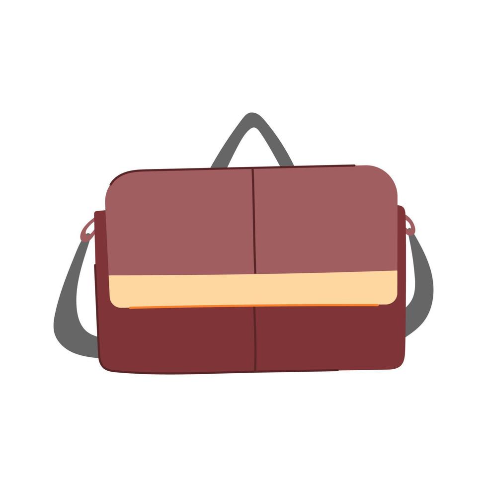 business briefcase for men cartoon vector illustration
