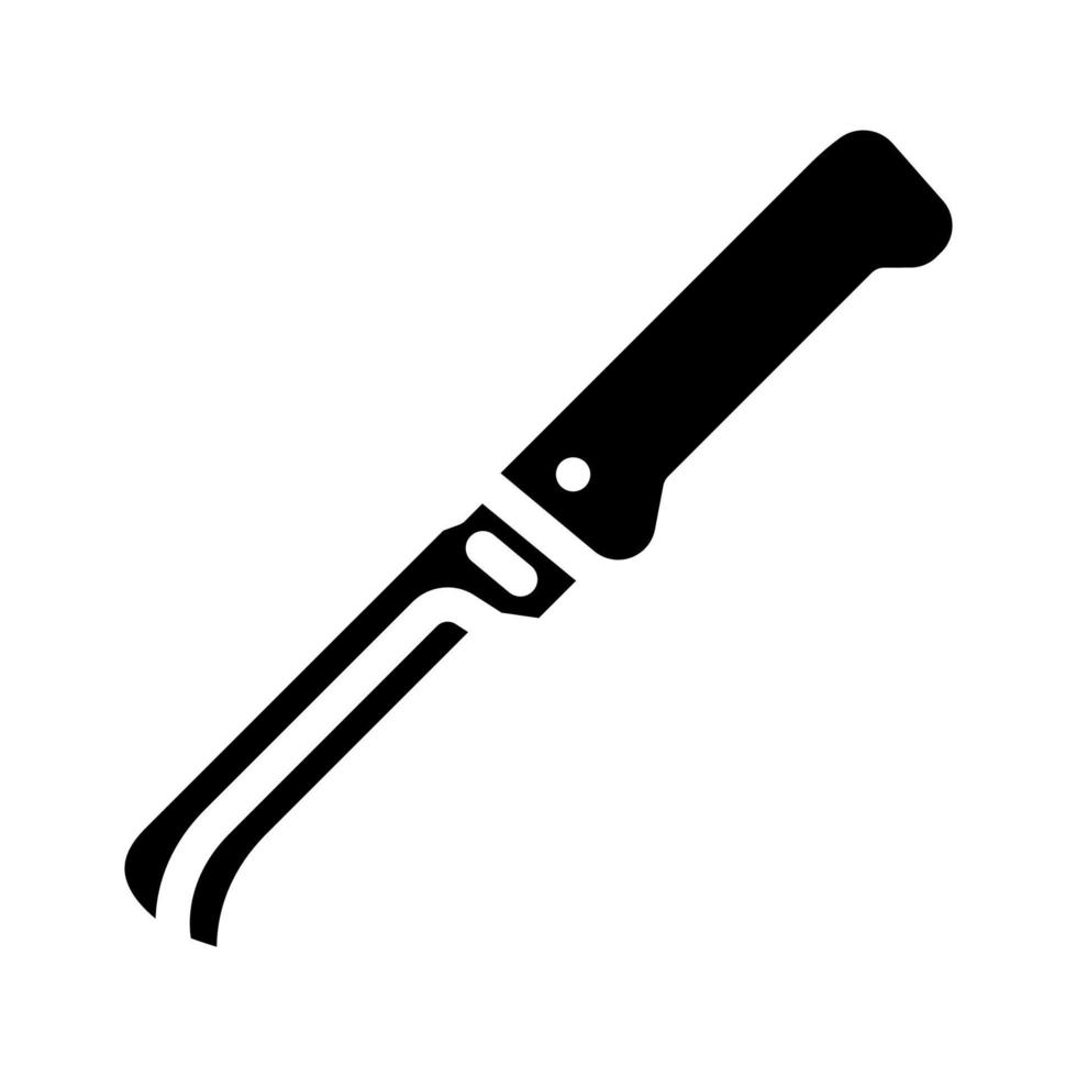 garden knife tool glyph icon vector illustration