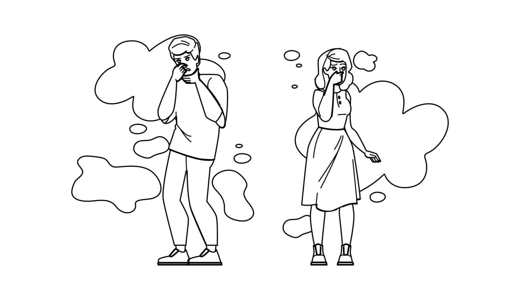 fart odor vector