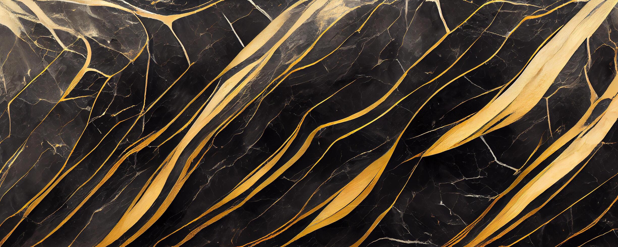 Abstract black golden grunge marble texture background. photo