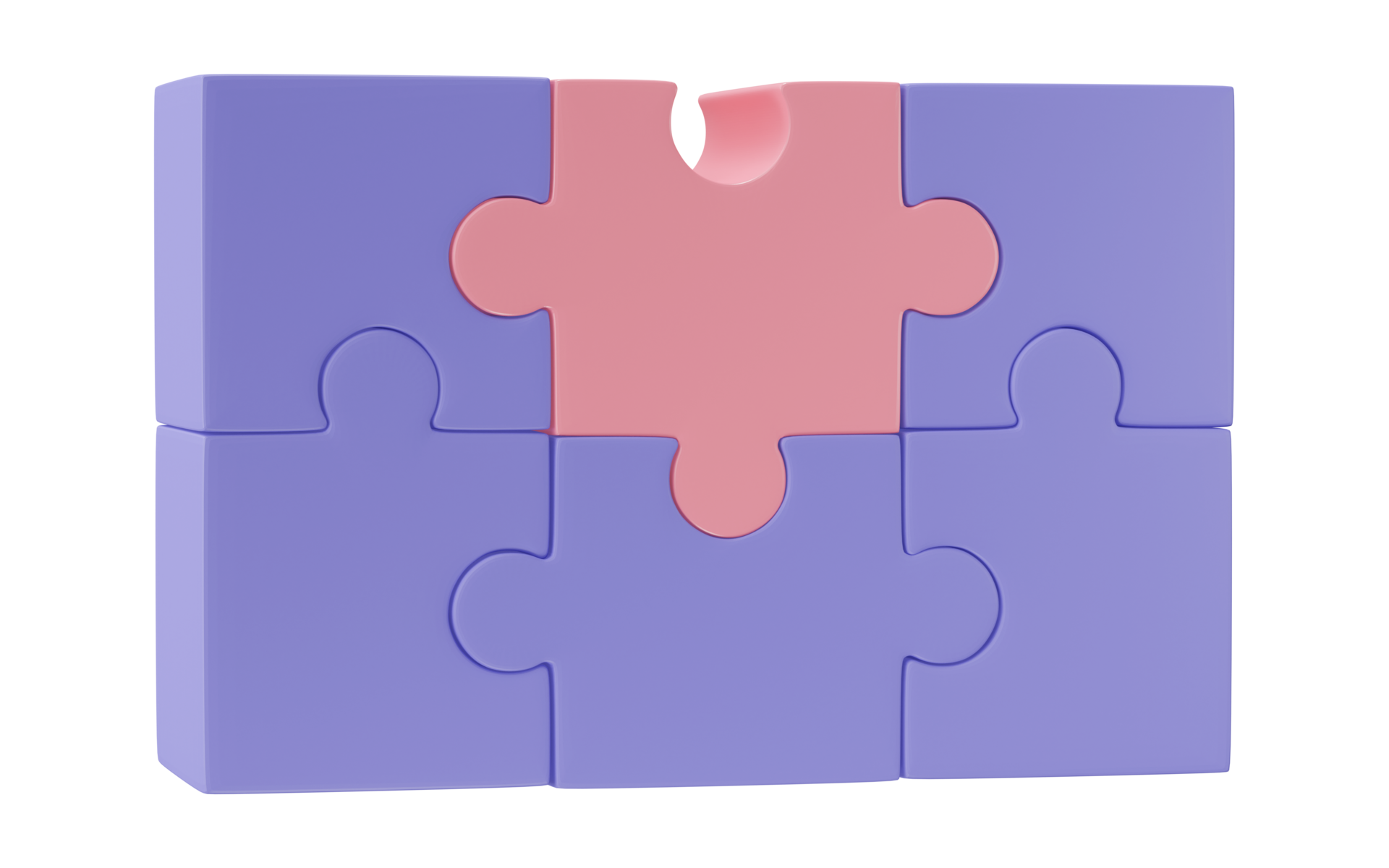 3D jigsaw puzzle pieces isolated on transparent background.  Problem-solving, business connecting, cooperation, partnership concept.  22610900 PNG