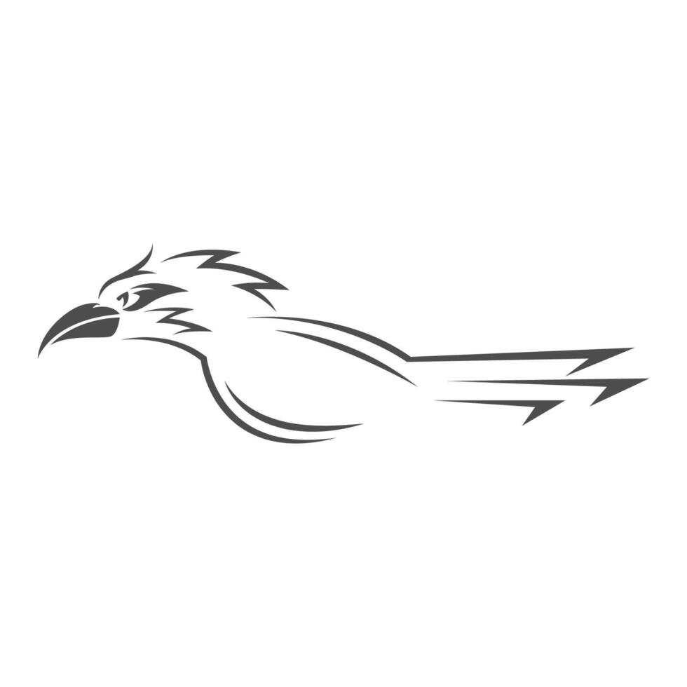 Roadrunner logo icon design vector