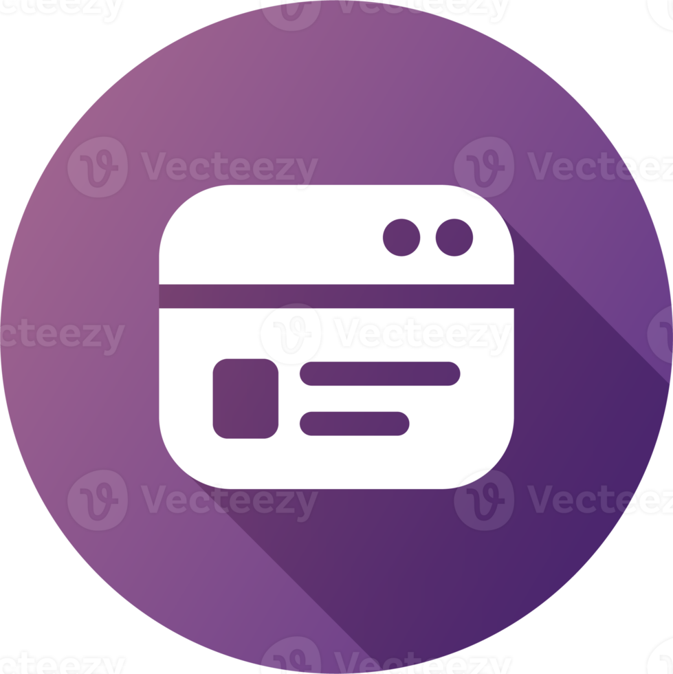 Credit card icon in flat design style. Payment card signs illustration. png