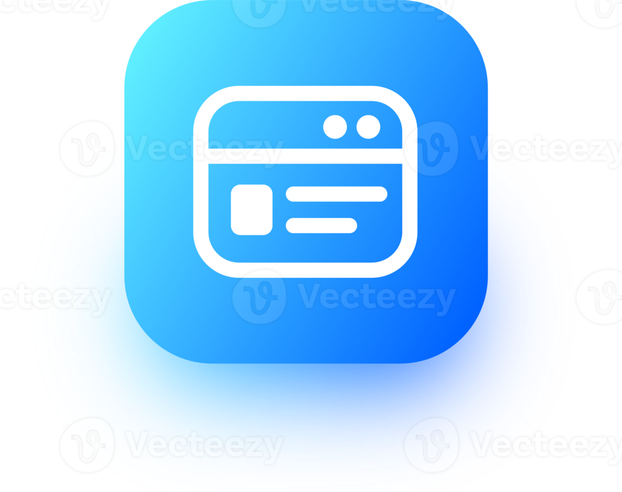 Credit card icon in square gradient colors. Payment card signs illustration. png