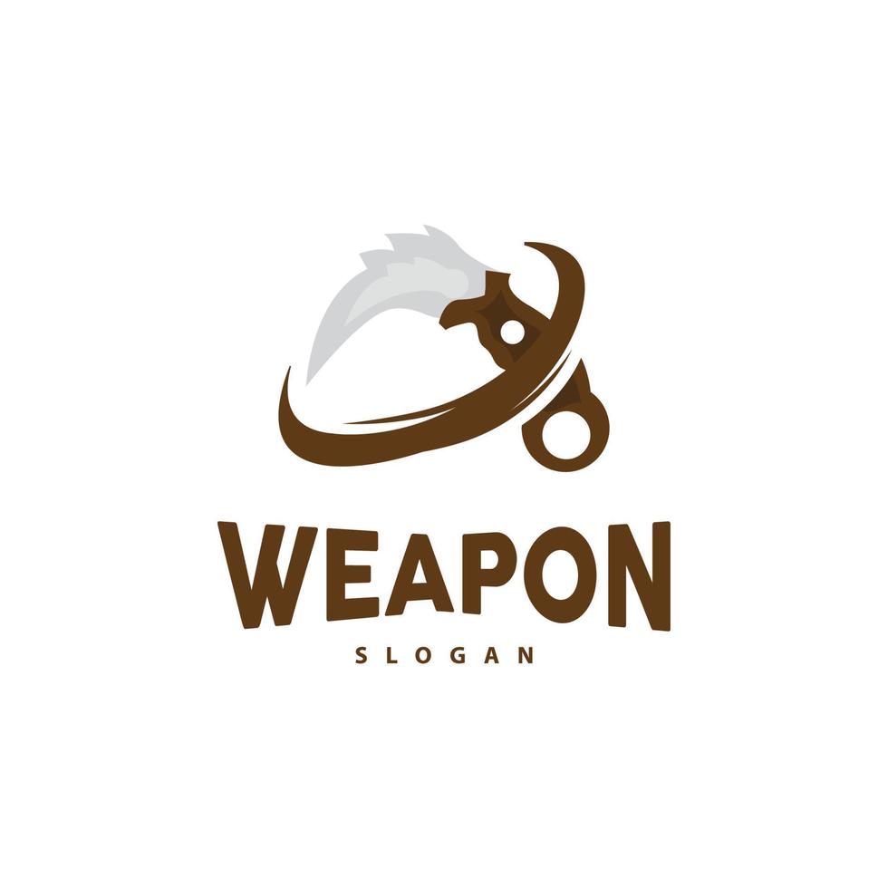 Kerambit Logo, Indonesia Fighting Weapon Vector, Ninja Fighting Tool Simple Design, Template Illustration Symbol Icon vector