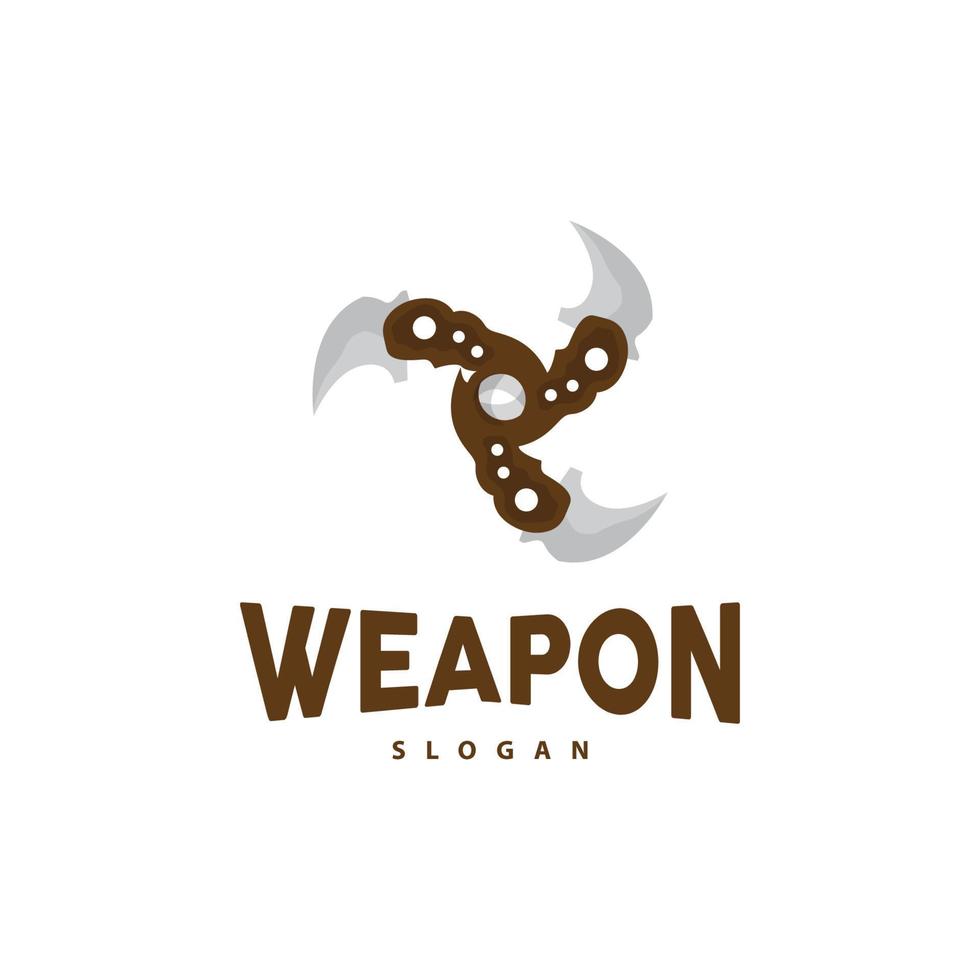 Kerambit Logo, Indonesia Fighting Weapon Vector, Ninja Fighting Tool Simple Design, Template Illustration Symbol Icon vector